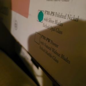 Minka Aire Delano Nickel blades Fan